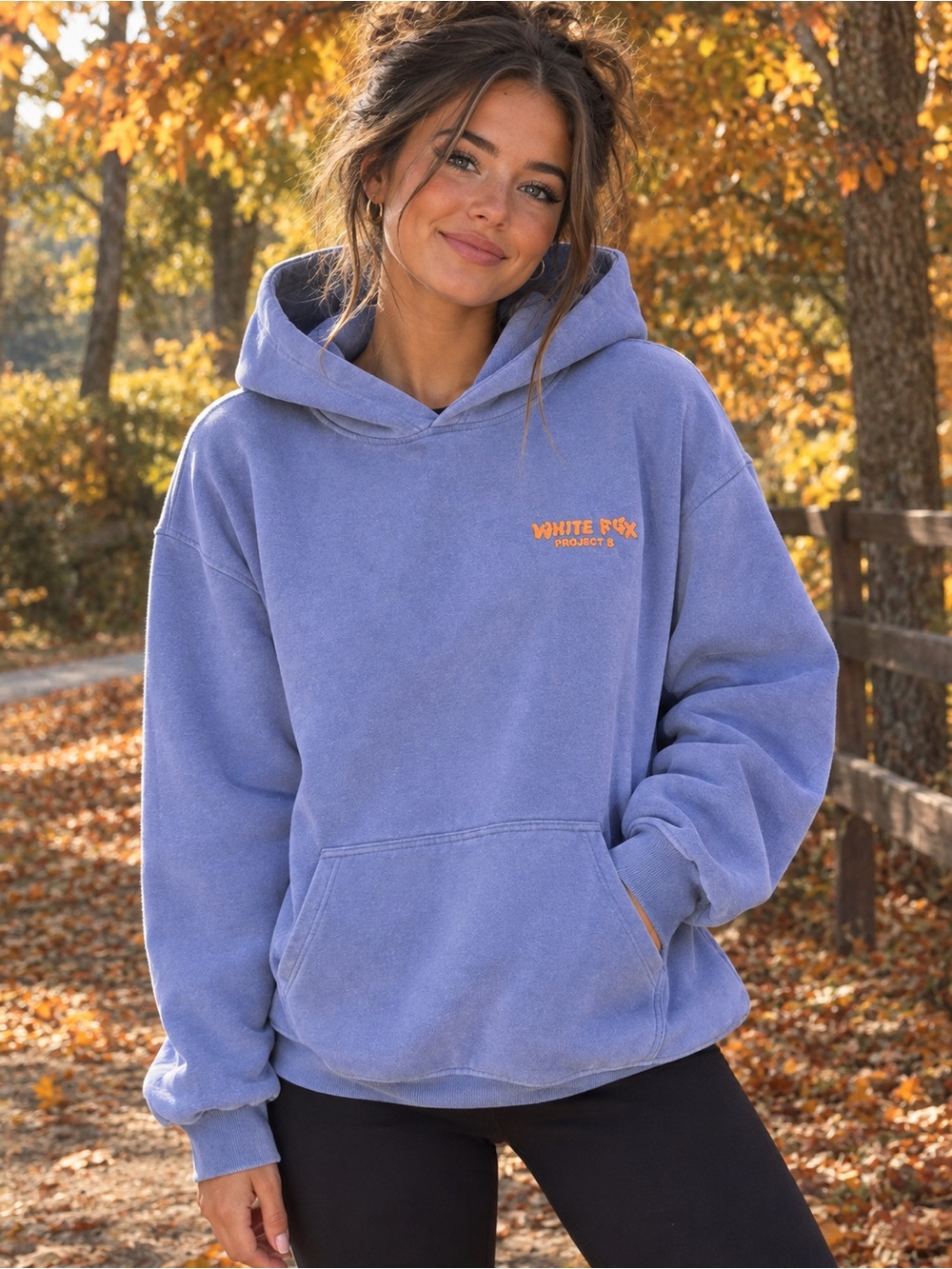 White Fox Lavender Fleece Pullover – S/M